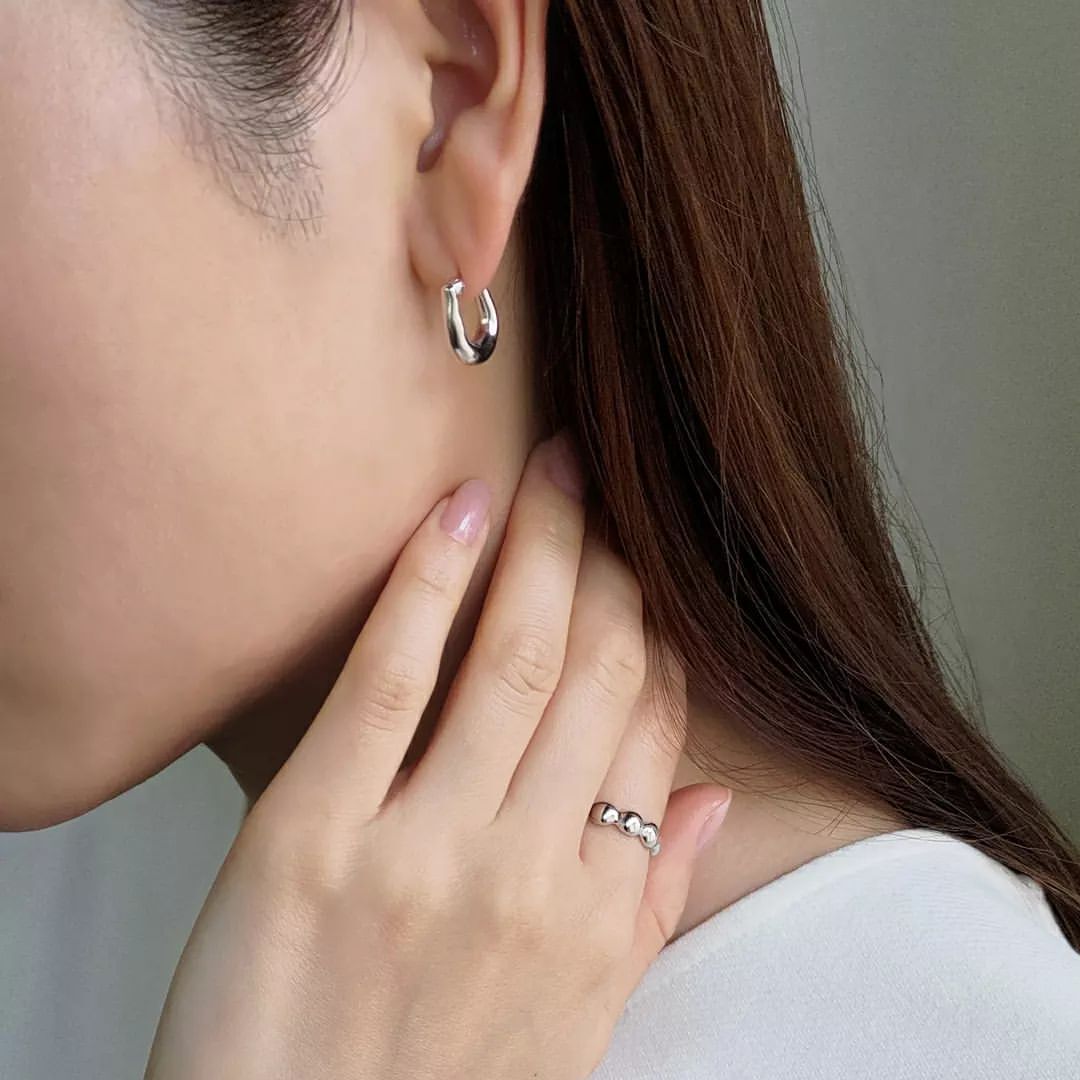  「silver925 ラウンドフォーム ラージ リング (ニッケルフリー)」|リング|