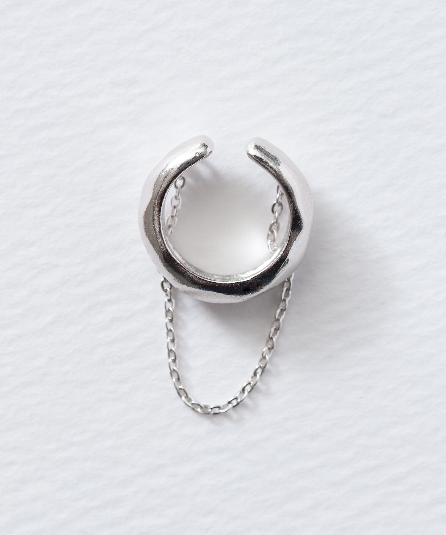  「silver925 チェーン&times;ボリューム イヤーカフ（ニッケルフリー）」|イヤーカフ|