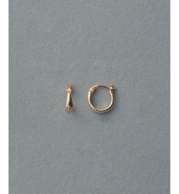 ete「K10MPG フープ ピアス」|ピアス|ピンクゴールド