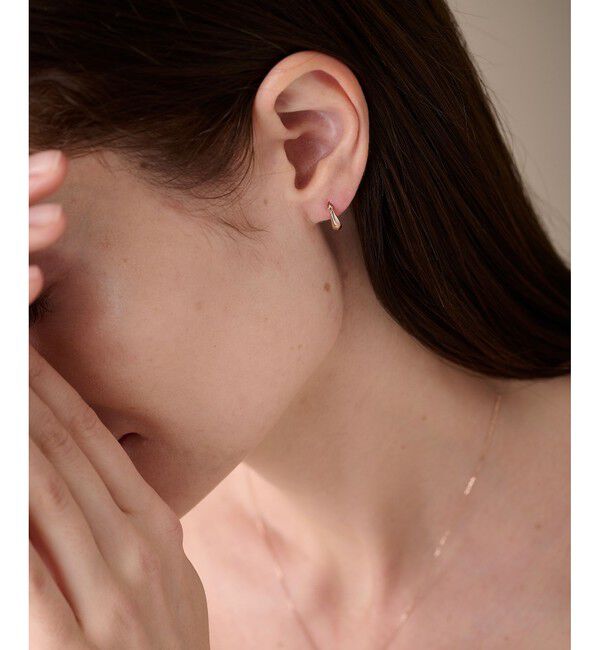 ete「K10MPG フープ ピアス」|ピアス|