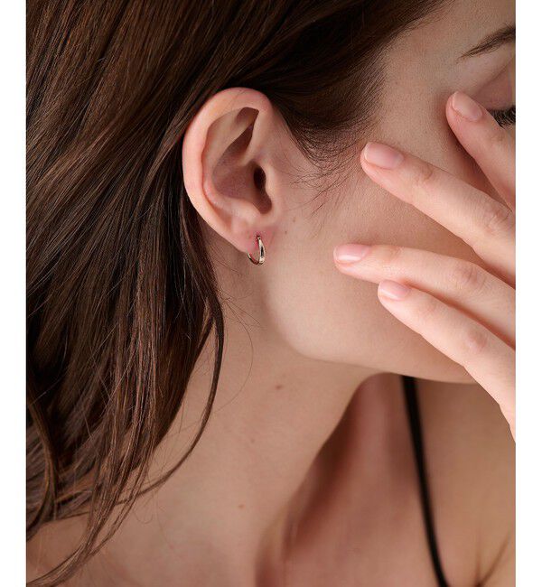 ete「K10MPG フープ ピアス」|ピアス|