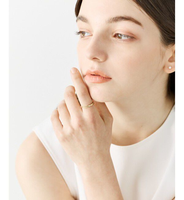 ete「[シェア] ビジュー カット リング」|リング|