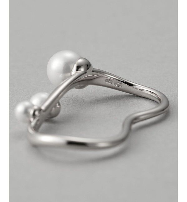 ete「[フォーム] パール ダブルリング」|リング|