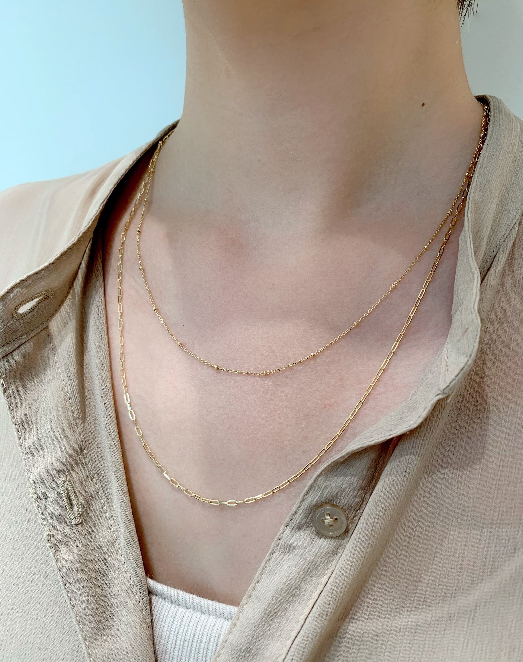 STAR JEWELRY「K10 GOLD CHAIN 60cm」|ネックレス|