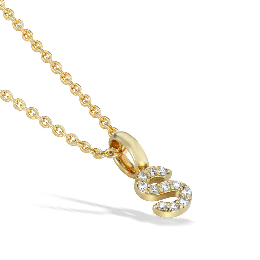 STAR JEWELRY「DIAMOND INITIAL CHARM (S)」|ネックレス|