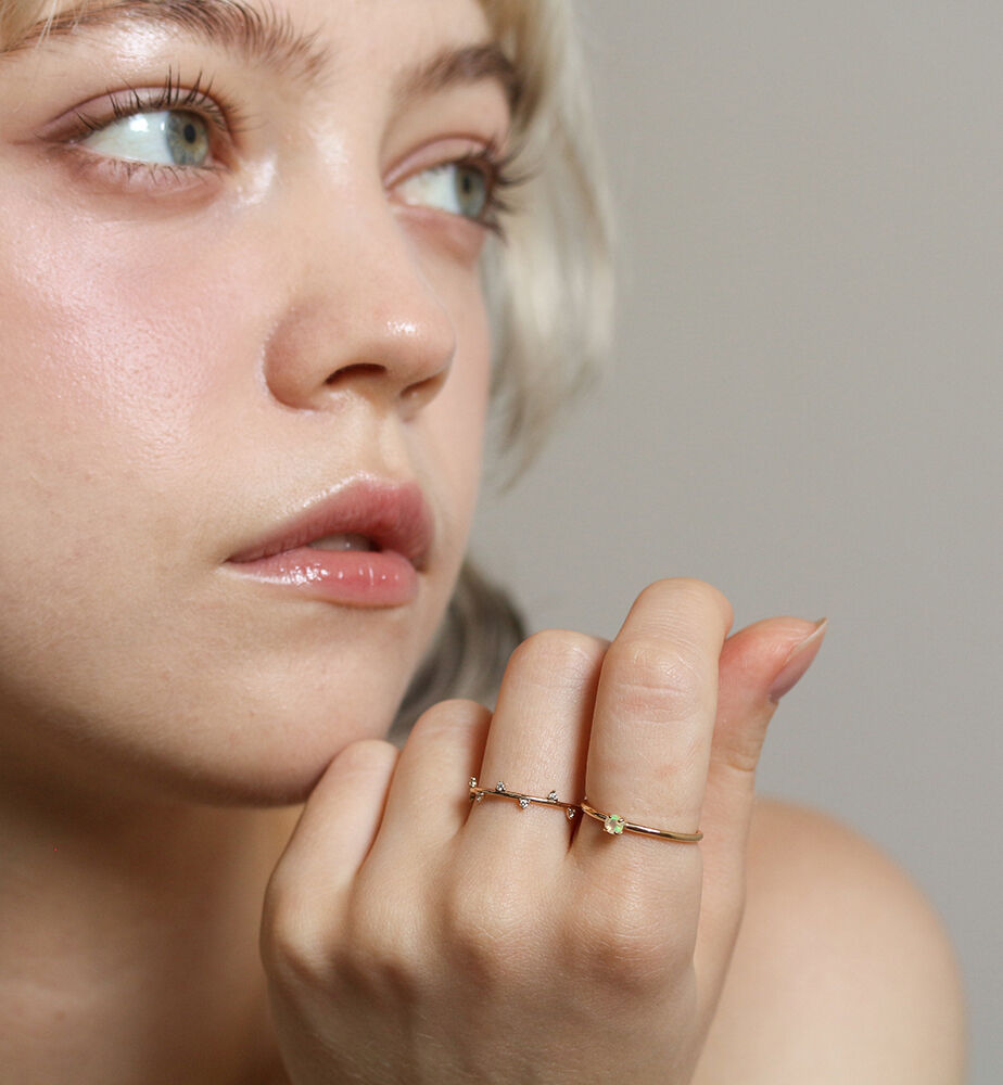  「オパール リング | K10YG」|リング|