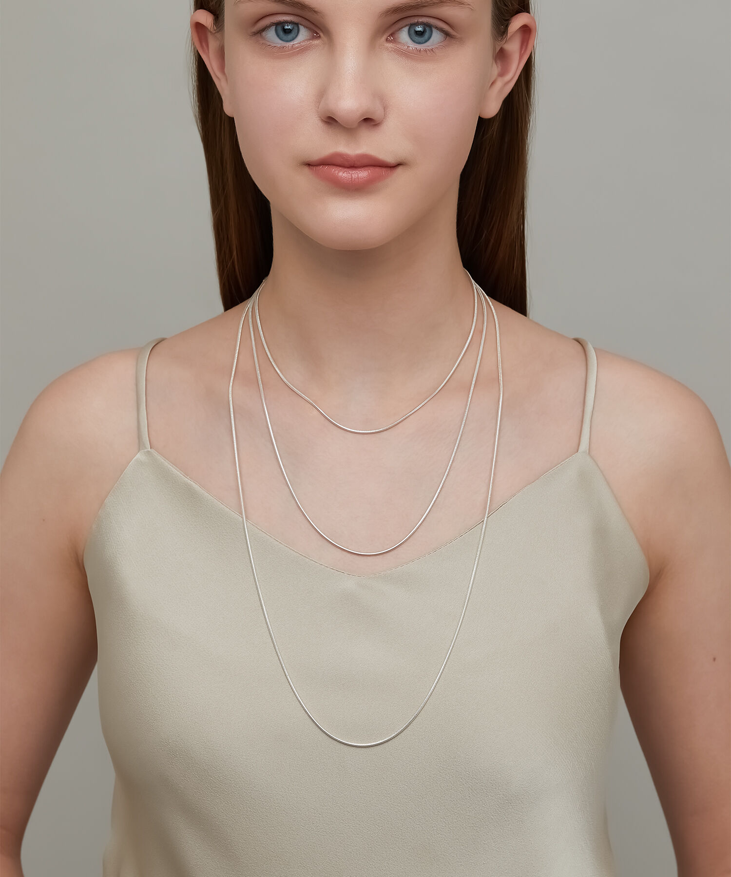 NOJESS「シルバーチェーンネックレス（38cm）」|ネックレス|