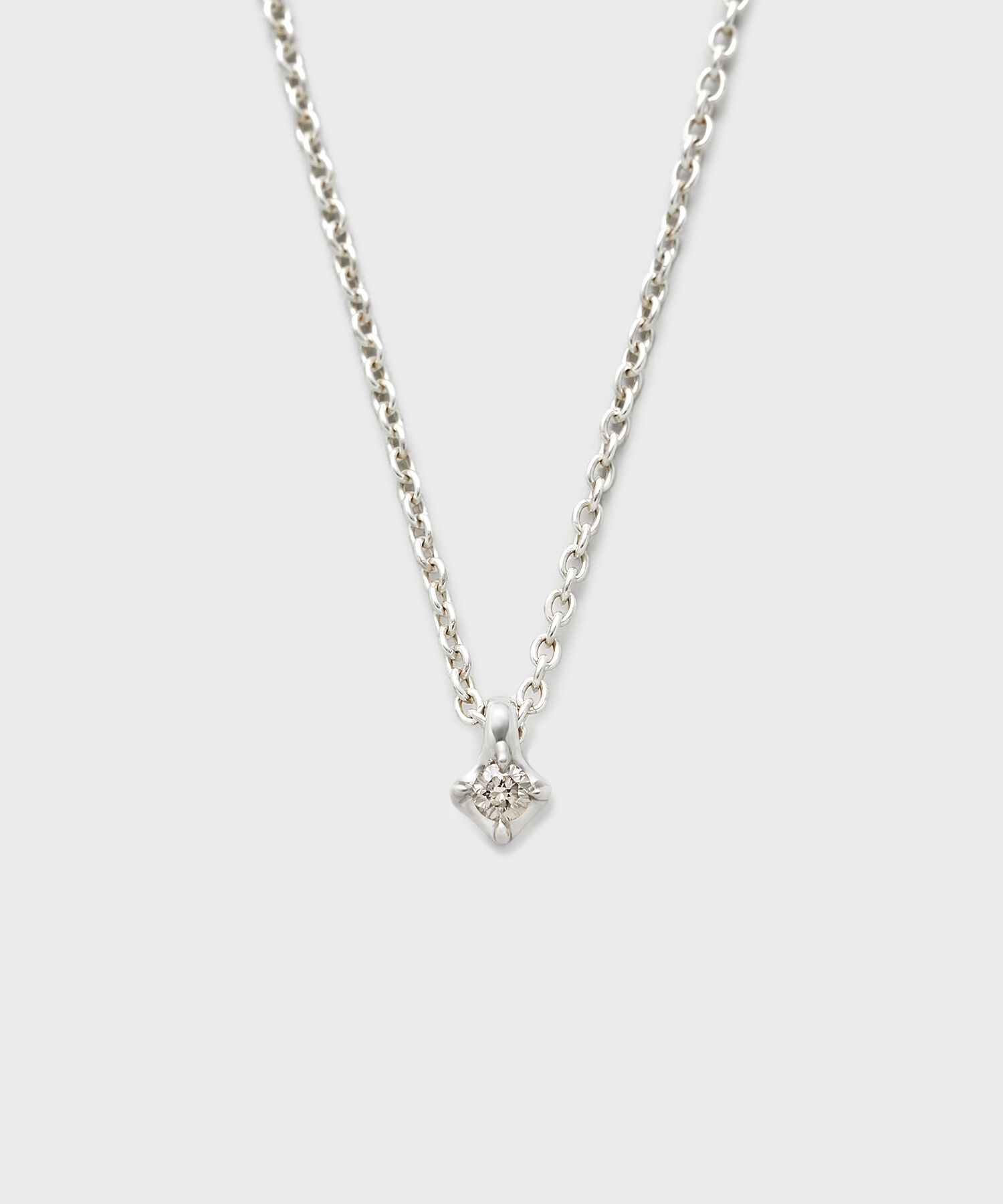 NOJESS「シルバーダイヤモンドネックレス(0.03ct)」|ネックレス|無色