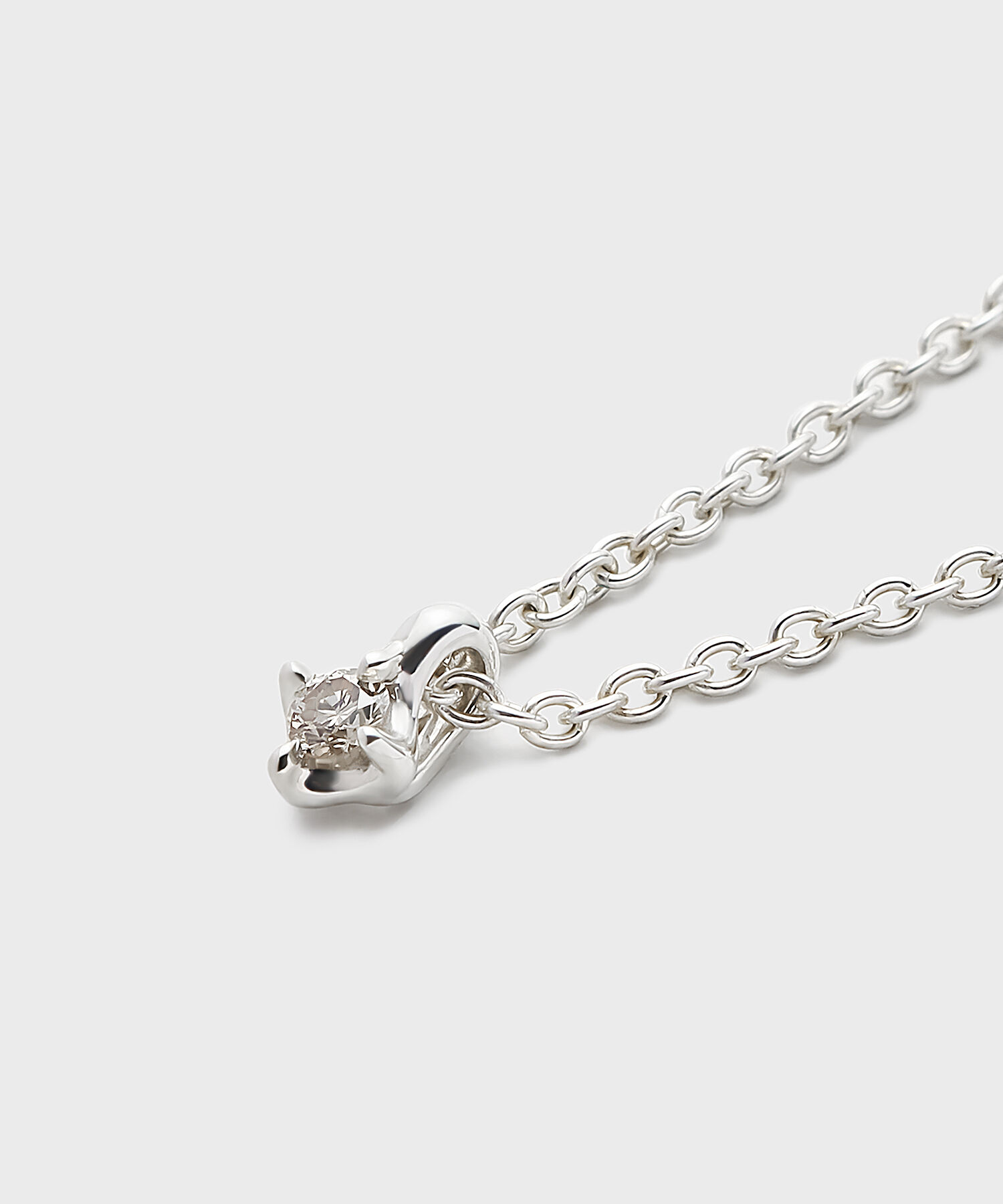 NOJESS「シルバーダイヤモンドネックレス(0.03ct)」|ネックレス|