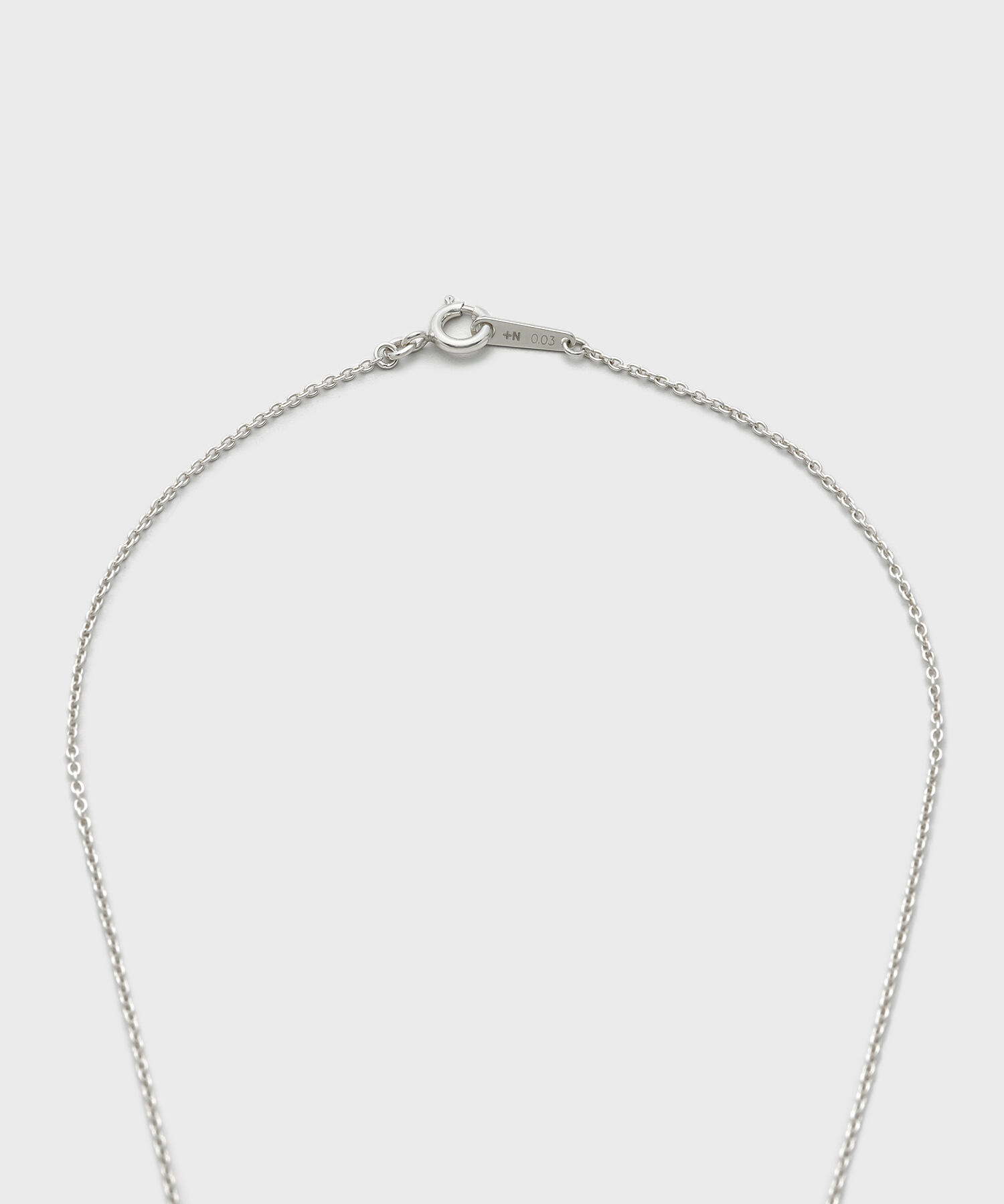NOJESS「シルバーダイヤモンドネックレス(0.03ct)」|ネックレス|