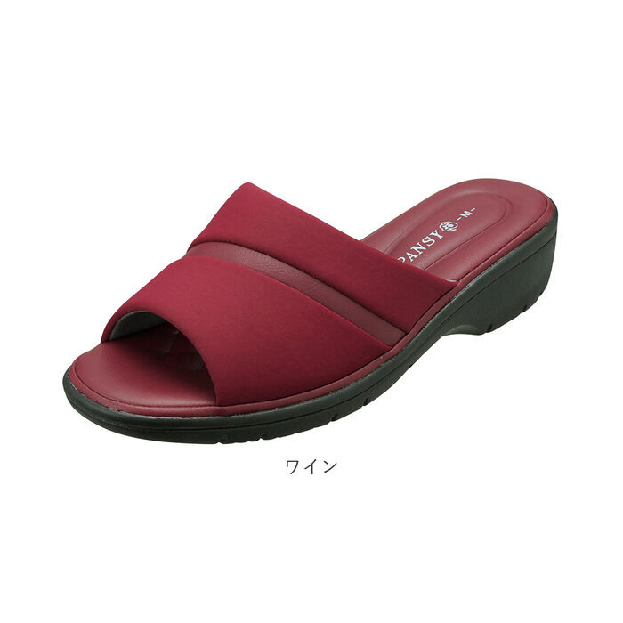 BACKYARD FAMILY「サンダル レディース つっかけ 通販 パンジー おしゃれ 歩きやすい 室内履き ルームシューズ」|サンダル|