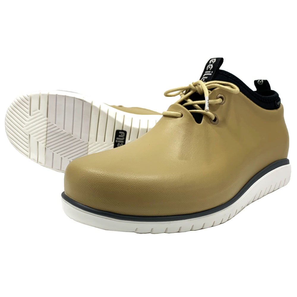 BACKYARD FAMILY「ccilu レインシューズ 通販 チル シューズ 靴 メンズ スニーカー 衝撃吸収 晴雨兼用 防水」|レインシューズ|ベージュ1