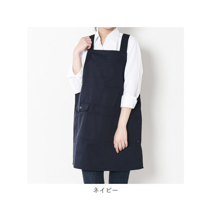 BACKYARD FAMILY「エプロン おしゃれ 通販 エプロン ナチュラル レディース h型 ワンピース ゆったり ブラック」|食器・キッチングッズ|