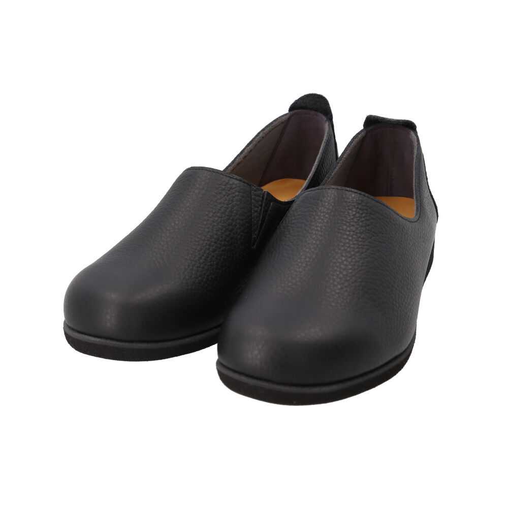 BACKYARD FAMILY「figurino フィグリーノ スリッポン レディース 通販 FT107 フラットシューズ 本革」|スリッポン|ブラック1