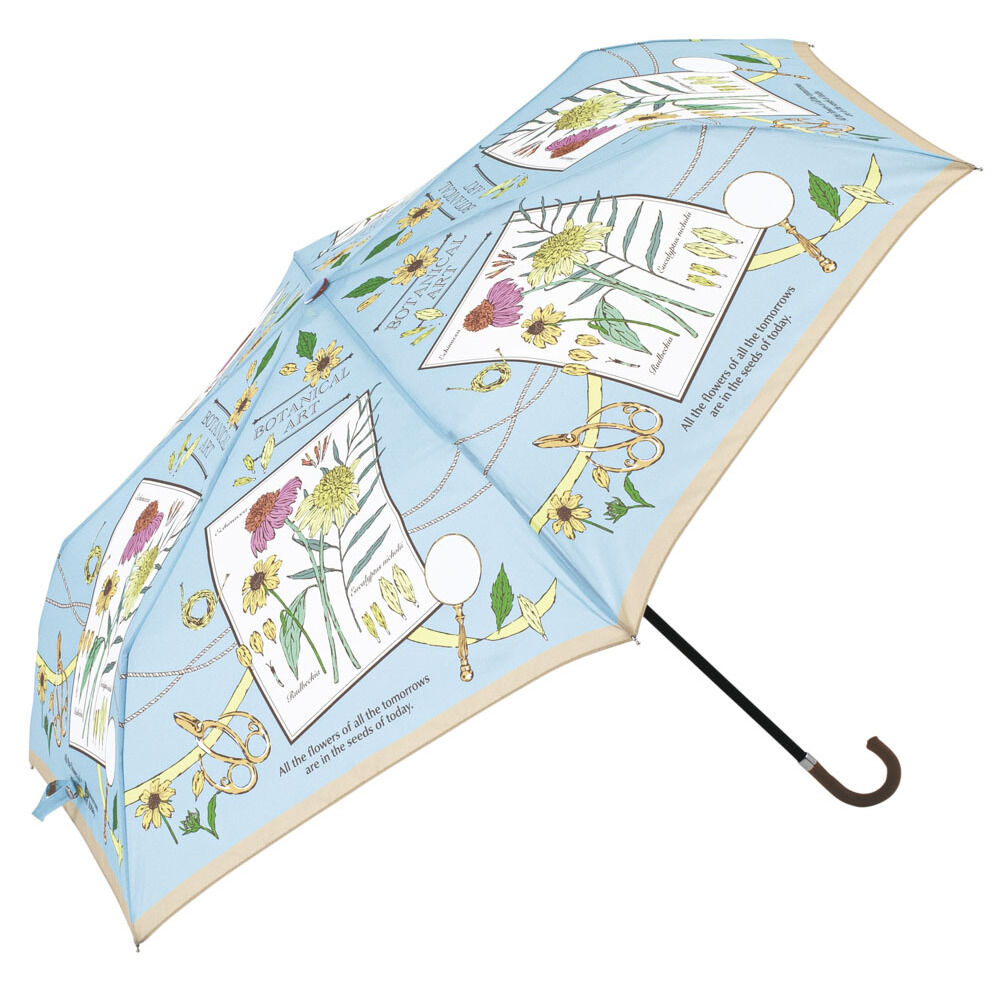 BACKYARD FAMILY「because ビコーズ 折りたたみ傘 50cm 通販 晴雨兼用傘 傘 かさ カサ 婦人傘」|傘|ブルー3