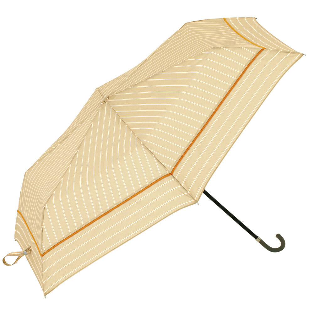 BACKYARD FAMILY「because ビコーズ 折りたたみ傘 50cm 通販 晴雨兼用傘 傘 かさ カサ 婦人傘」|傘|ベージュ1