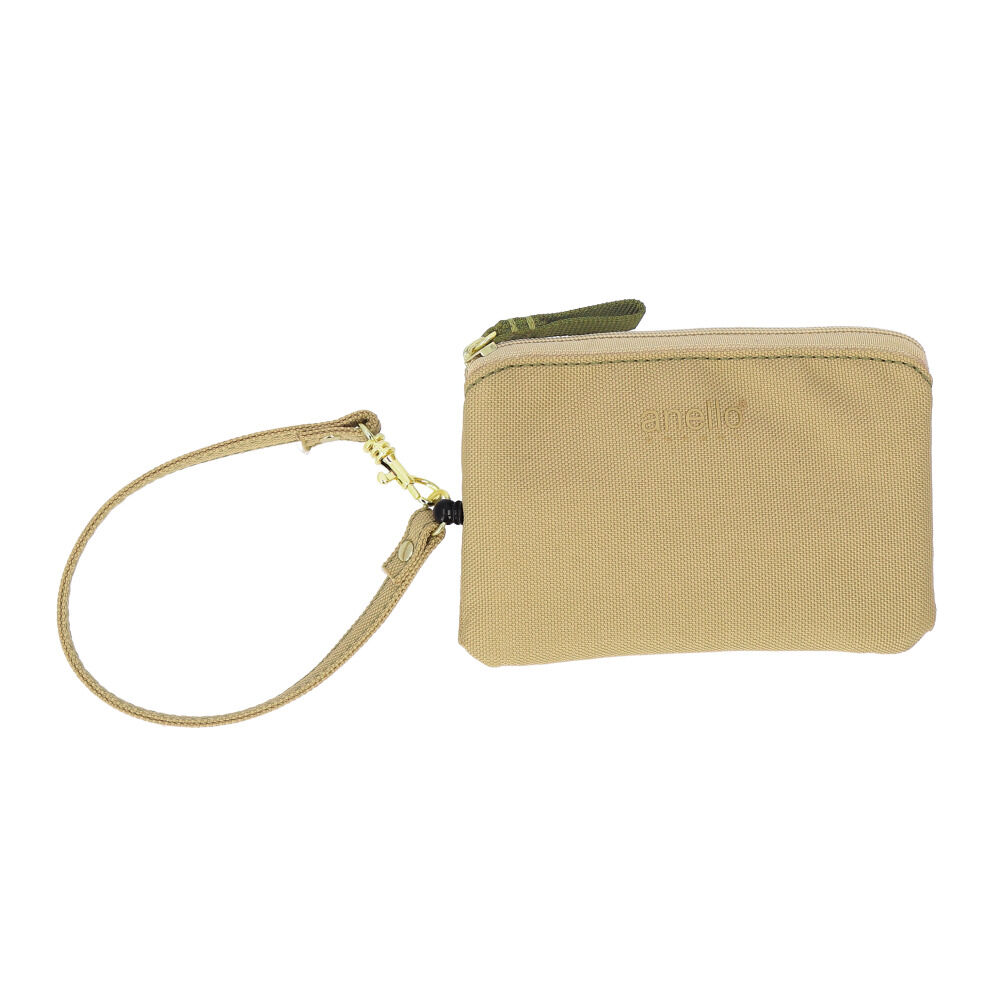 BACKYARD FAMILY「アネログランデ anelloGRANDE パスケース GGM0415 通販 リール付 パスポーチ」|定期入れ|ベージュ1