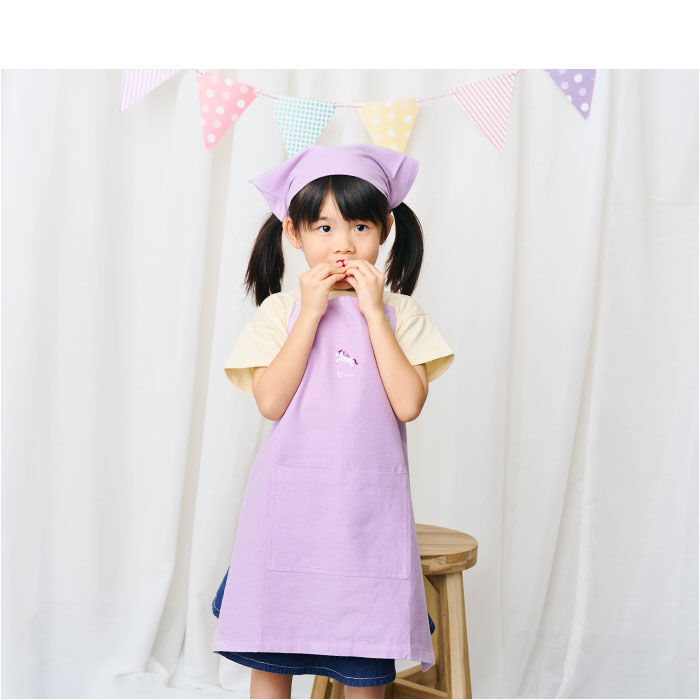 BACKYARD FAMILY「キッズ エプロン 三角巾 セット 通販 バンダナ 巾着付き 子供エプロン 三角巾セット」|その他|