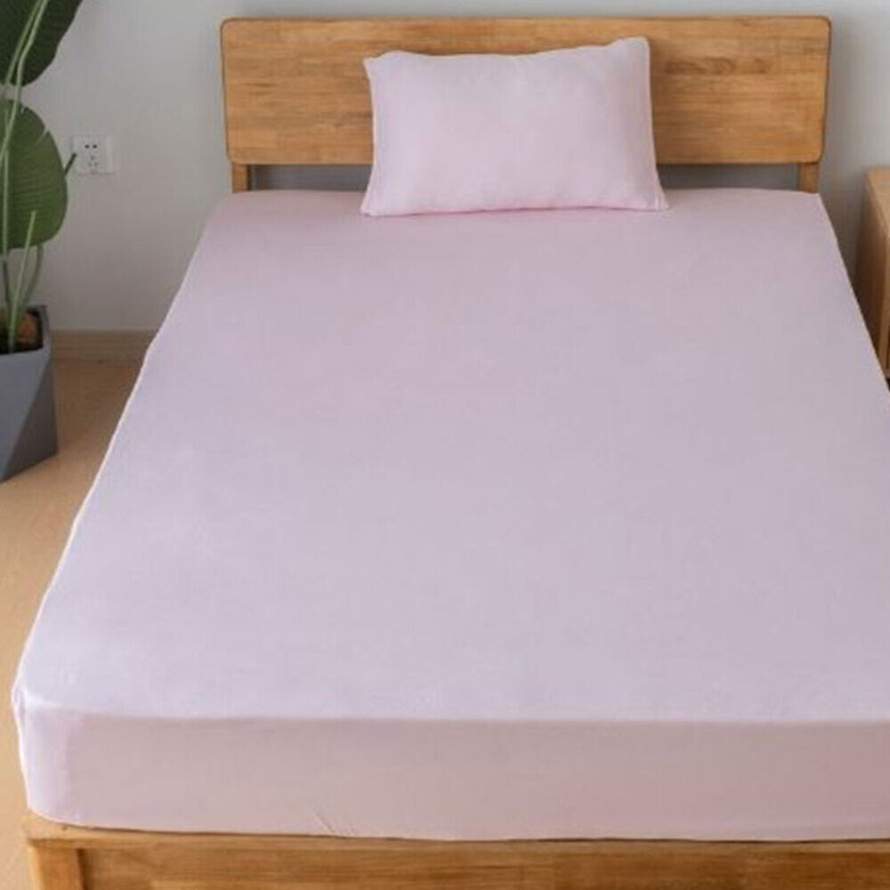 BACKYARD FAMILY「シーツ ボックスシーツ セミダブル 通販 ベッドシーツ ベッドカバー カバー のびるシーツ」|ブランケット|ピンク1