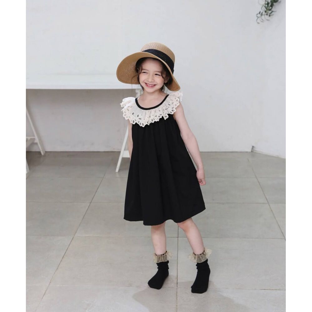 BACKYARD FAMILY「ノースリーブ ワンピース キッズ 通販 ノースリーブワンピース 夏 62042301 サマードレス」|その他|ブラック1