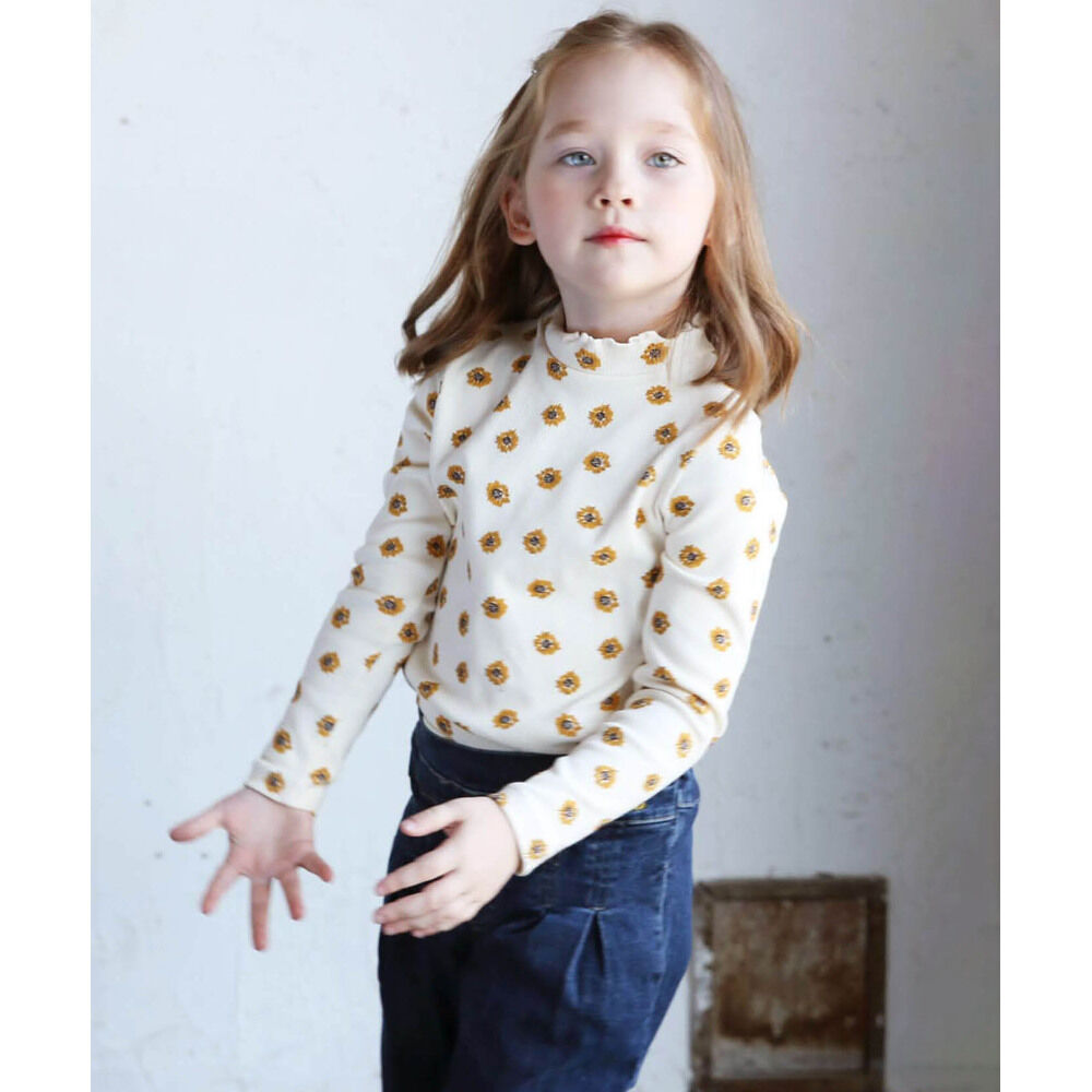 BACKYARD FAMILY「女の子 キッズ 長袖 Tシャツ 通販 ロンT 63042302 長袖Tシャツ カットソー リブ編み」|その他|イエロー1