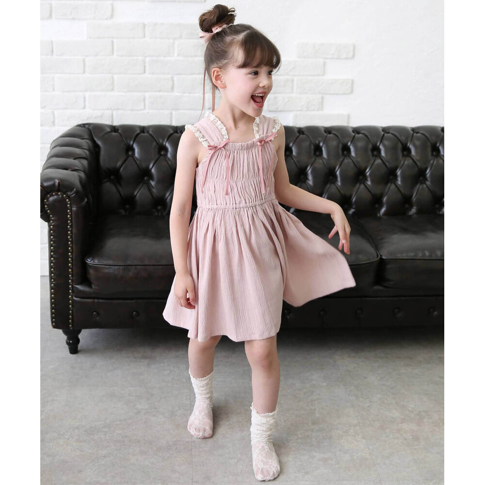 BACKYARD FAMILY「ノースリーブ ワンピース キッズ 通販 ノースリーブワンピース 夏 72042401 サマードレス」|その他|ピンク1