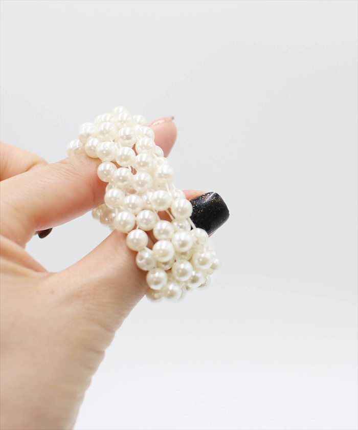 BACKYARD FAMILY「Rora ヘアゴム キッズ 通販 シオリパールヘアゴム 髪ゴム 髪飾り 髪留め パール 女の子」|その他|