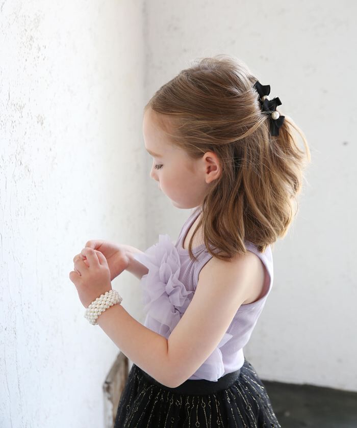 BACKYARD FAMILY「Rora シュシュ キッズ 通販 パールシュシュ＆ブレスレット 髪飾り ブレスレット ヘアゴム」|その他|