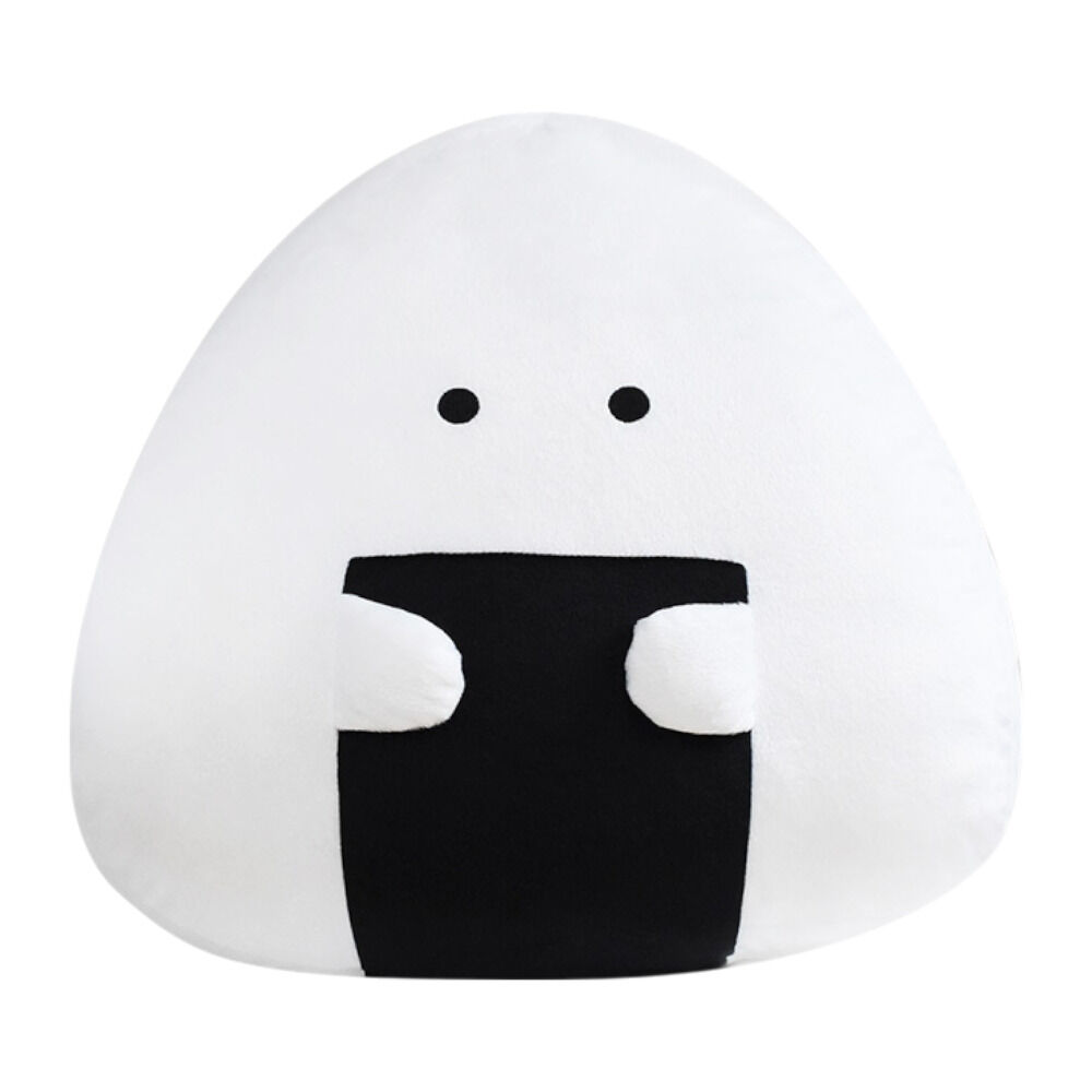 BACKYARD FAMILY「ぎゅっとおにぎりさん クッション 大きい 通販 アームレスト 腰当て 枕 まくら ぬいぐるみ」|ブランケット|ホワイト1
