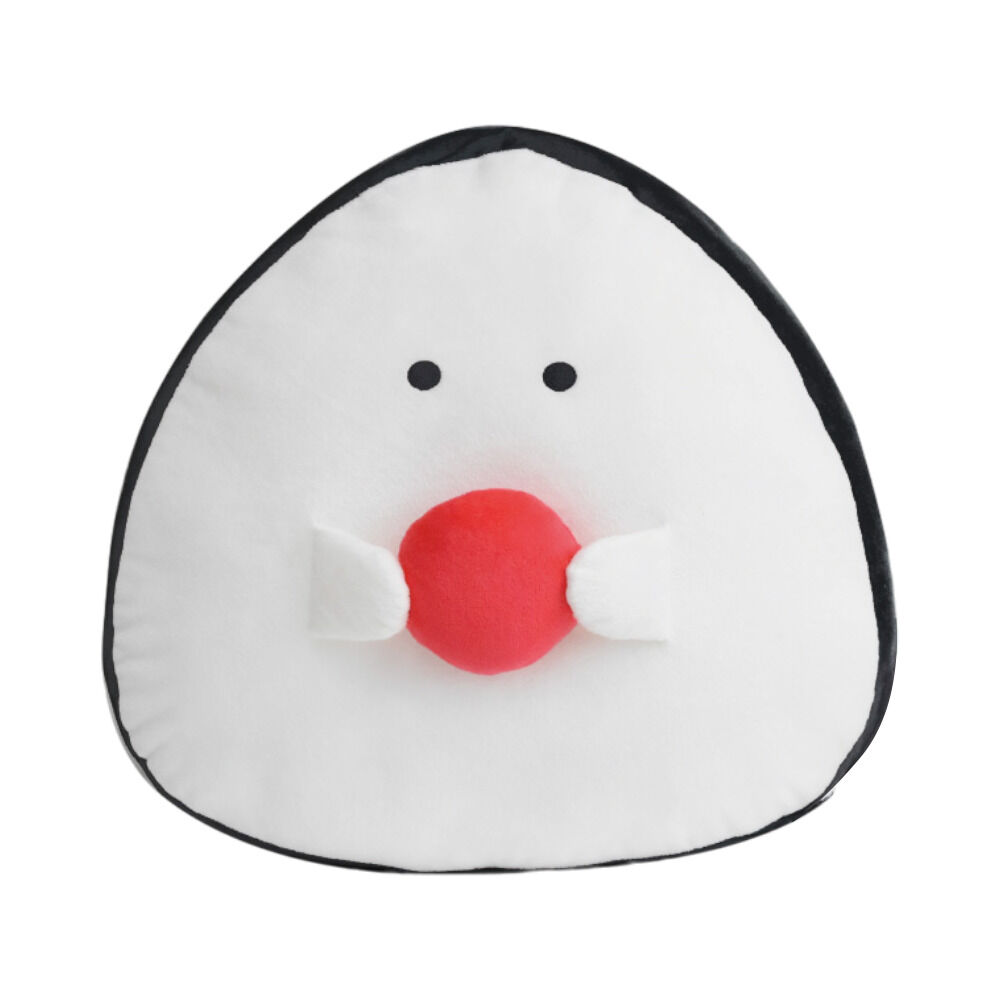 BACKYARD FAMILY「ぎゅっとおにぎりさん クッション 大きい 通販 アームレスト 腰当て 枕 まくら ぬいぐるみ」|ブランケット|ホワイト3