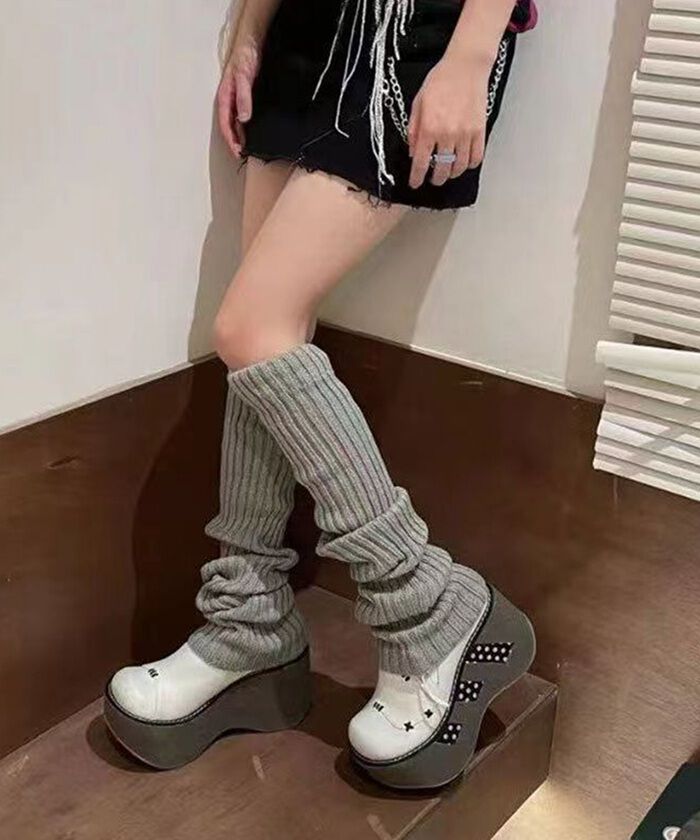 BACKYARD FAMILY「レッグウォーマー 45cm 通販 ニットレッグウォーマー レッグ ウォーマー レッグウオーマー」|レッグウォーマー|