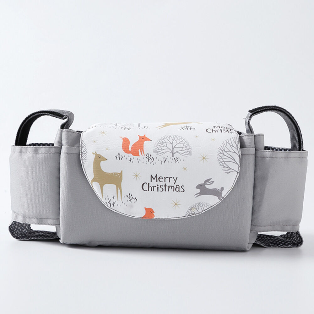 BACKYARD FAMILY「ベビーカーバッグ 大容量 通販 ベビーカー用バッグ ベビーカー用 ドリンクホルダー トートバッグ」|その他|グレー3