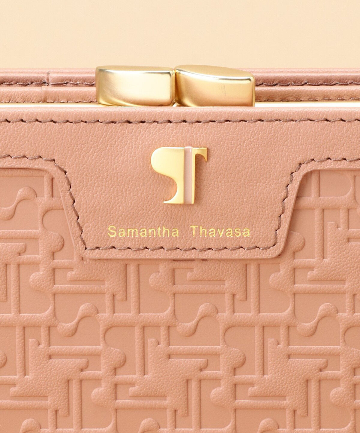 Samantha Thavasa「Pomme d'espoir ポムディスポワール 型押し口金折財布」|財布|
