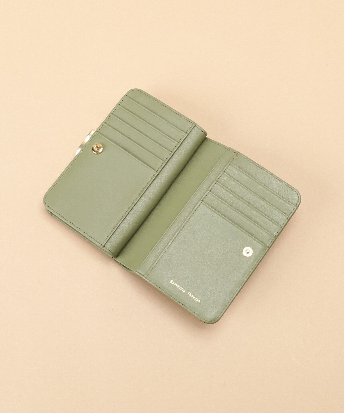 Samantha Thavasa「Pomme d'espoir ポムディスポワール 型押し口金折財布」|財布|