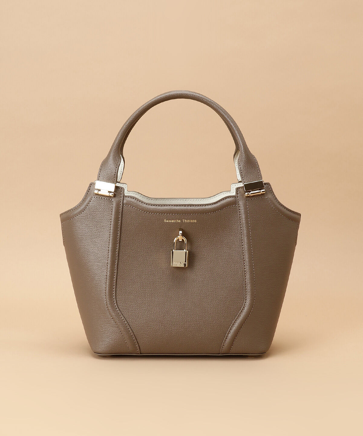 Samantha Thavasa「カッティングデザイン トートバッグ」|ハンドバッグ|グレージュ