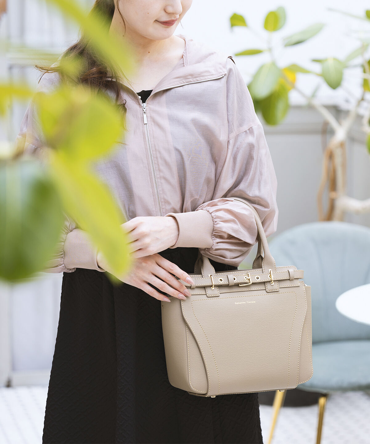 Samantha Thavasa「ベルトデザイン ハンドバッグ」|ハンドバッグ|