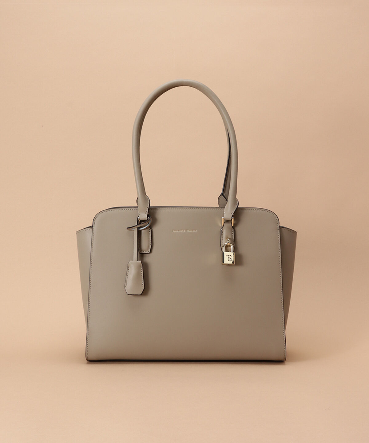 Samantha Thavasa「サマンサ スプリットミア 大サイズ」|トートバッグ|グレージュ