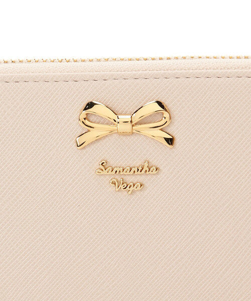  「シンプルリボンラウンド長財布」|財布|