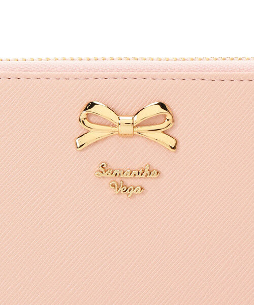  「シンプルリボンラウンド長財布」|財布|