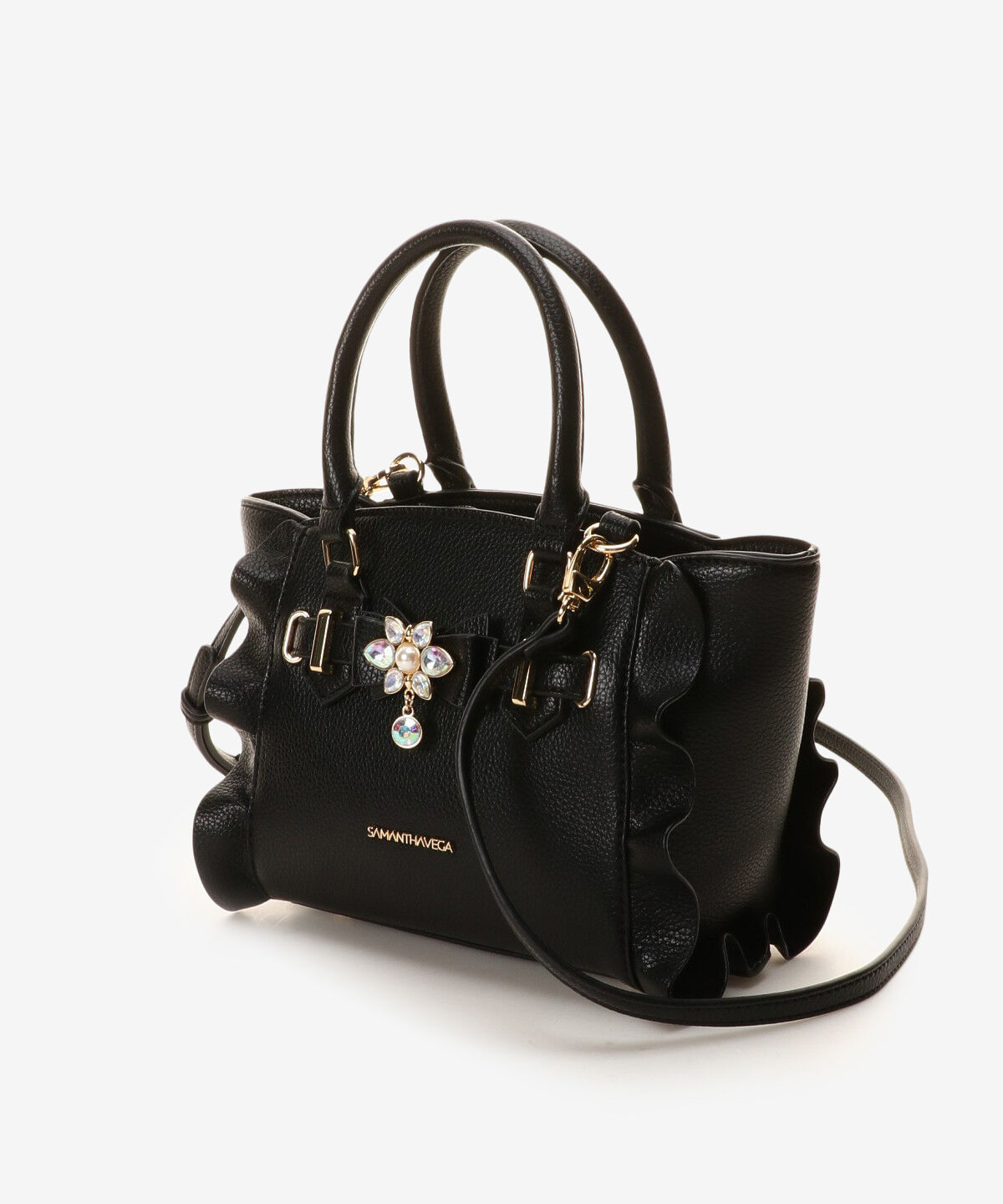 Samantha Vega「ビジューリボンフラッター(ミニ)」|ショルダー・メッセンジャー|