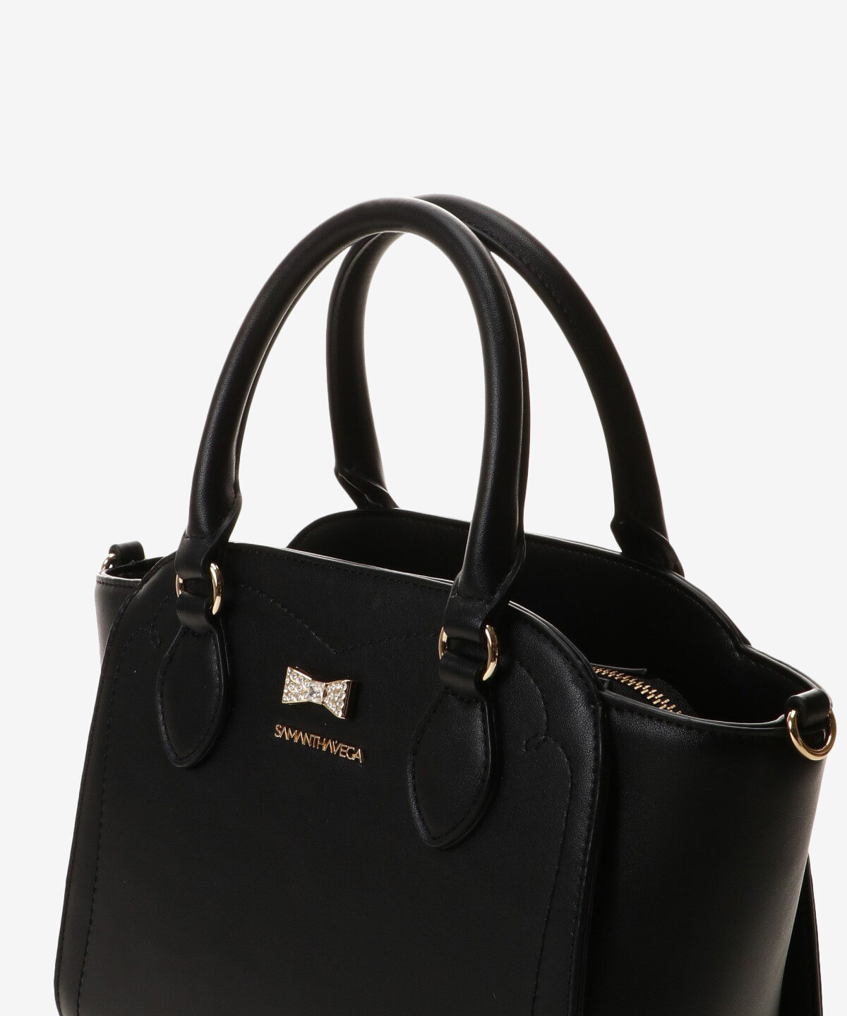 Samantha Vega「ビジューリボントートバッグ」|ハンドバッグ|