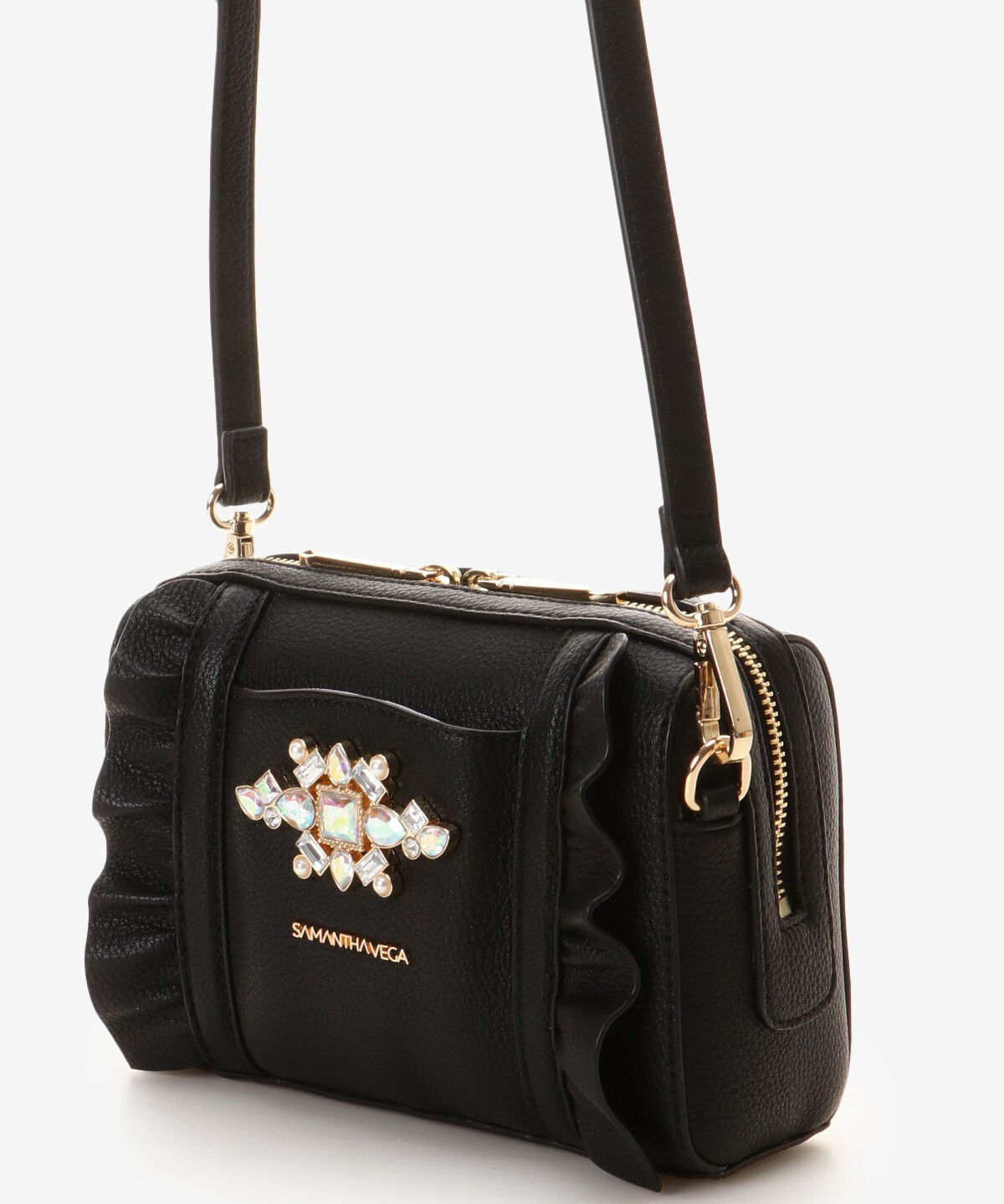 Samantha Vega「ビジューフリルショルダーバッグ」|ショルダー・メッセンジャー|