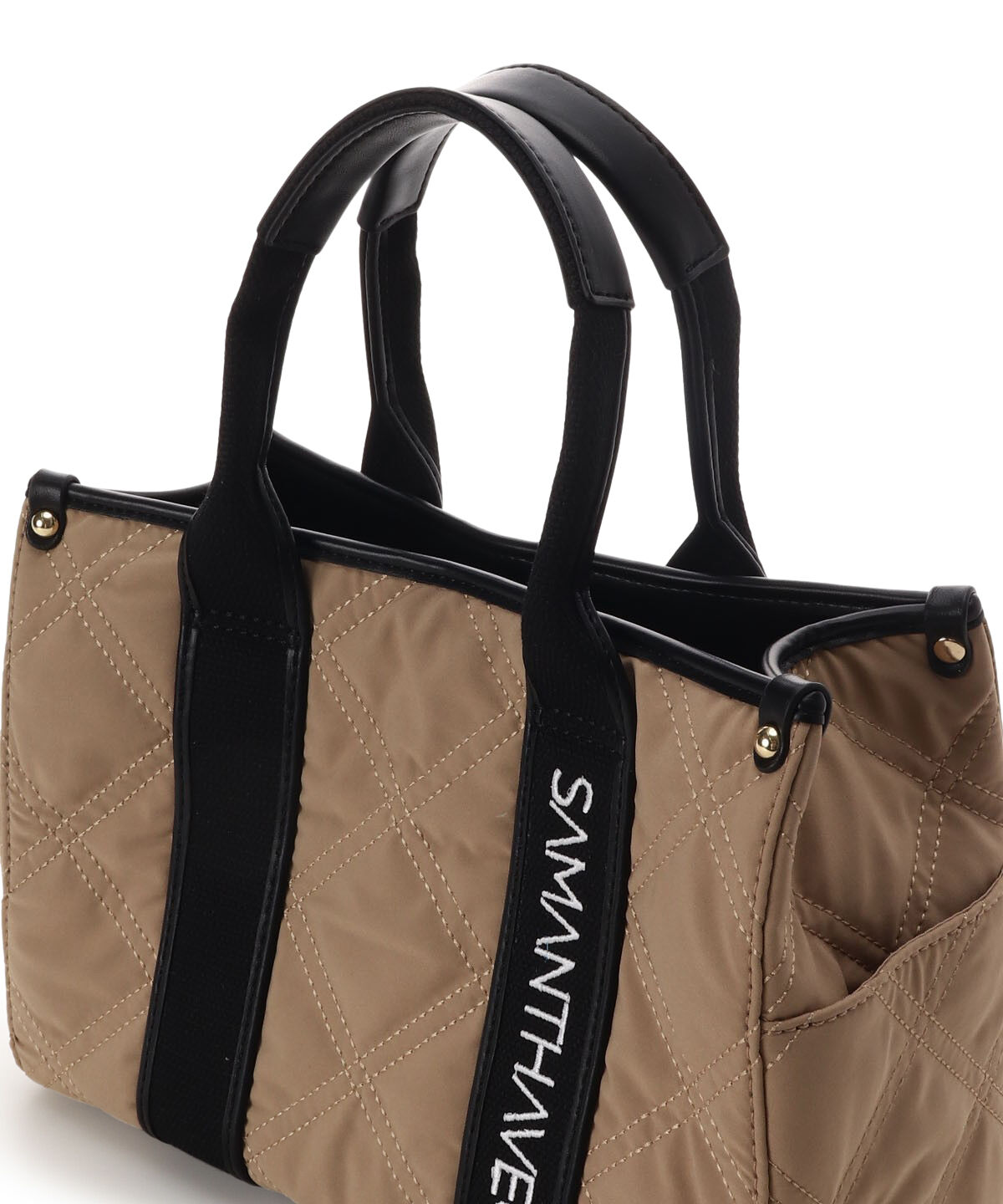 Samantha Vega「ロゴテープキルティングハンドバッグ（小）」|ハンドバッグ|