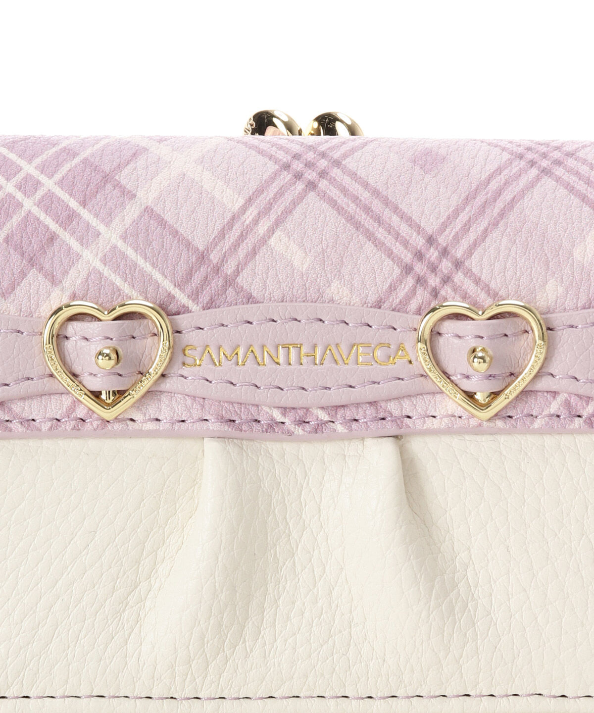 Samantha Vega「チェックハートベルト折財布」|財布|