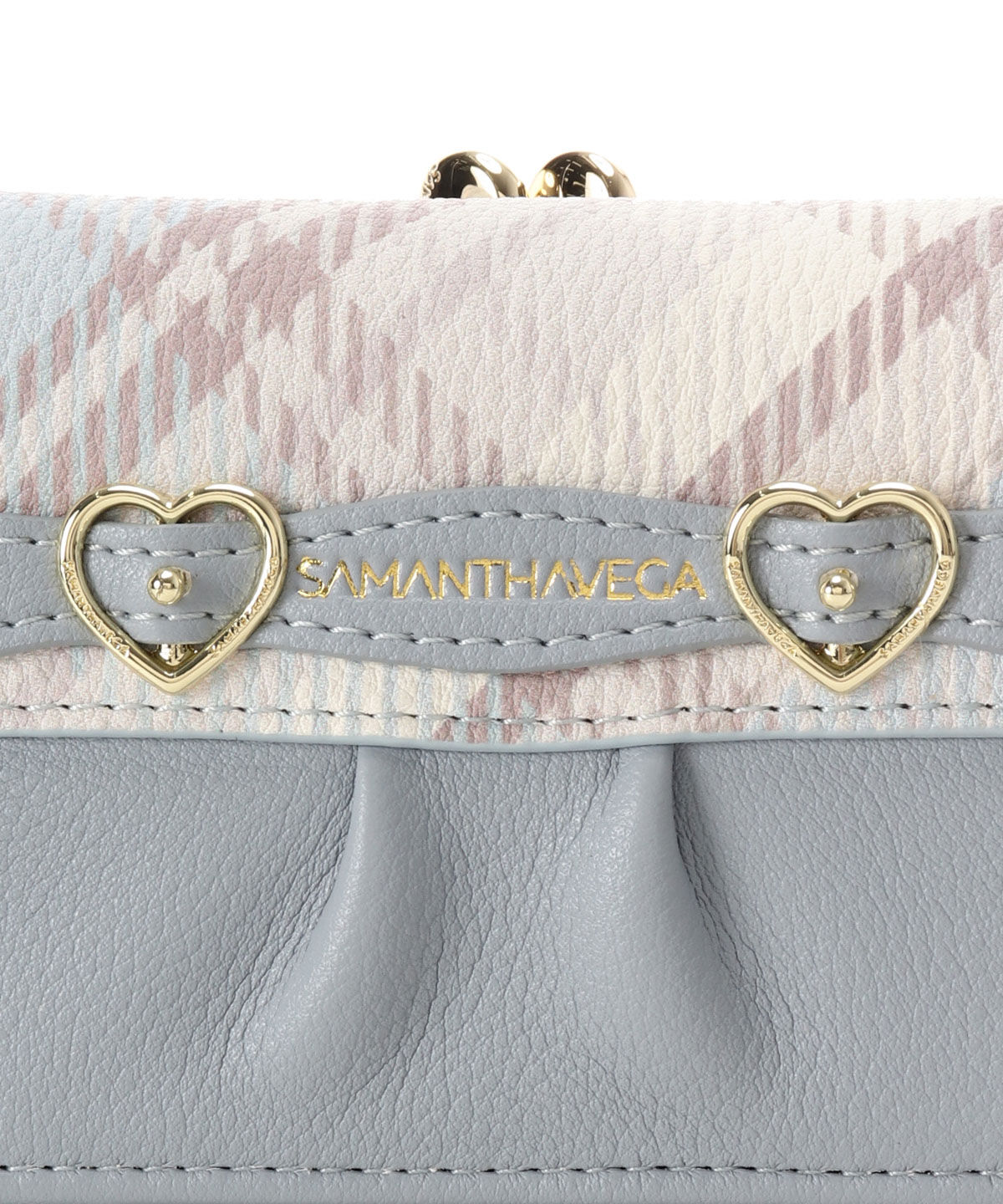 Samantha Vega「チェックハートベルト折財布」|財布|