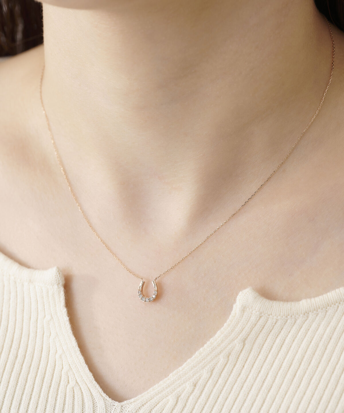 Samantha Tiara「K10 PG 馬蹄ネックレス」|ネックレス|