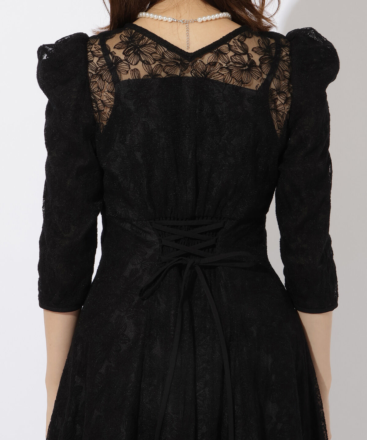 アンドクチュール「エンブロイダリーレースドレス」|ドレス|