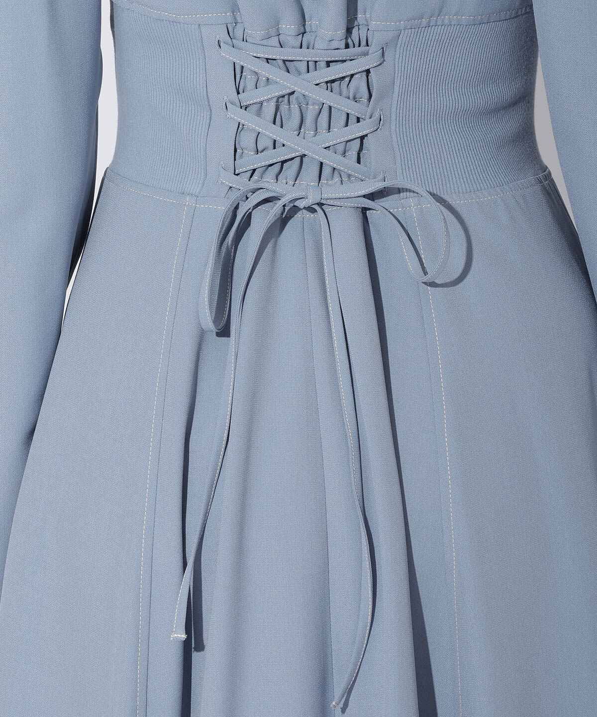 アンドクチュール「ウエストリブフロントジップワンピース」|ワンピース|