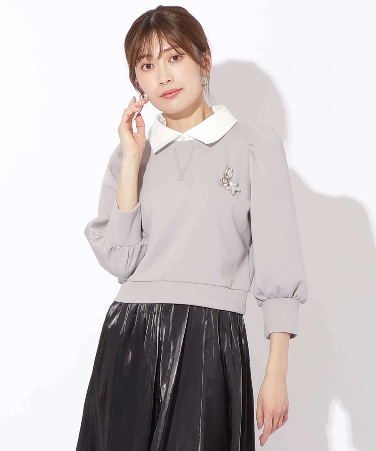 アンドクチュール「襟付きダンボールプルオーバー」|その他|