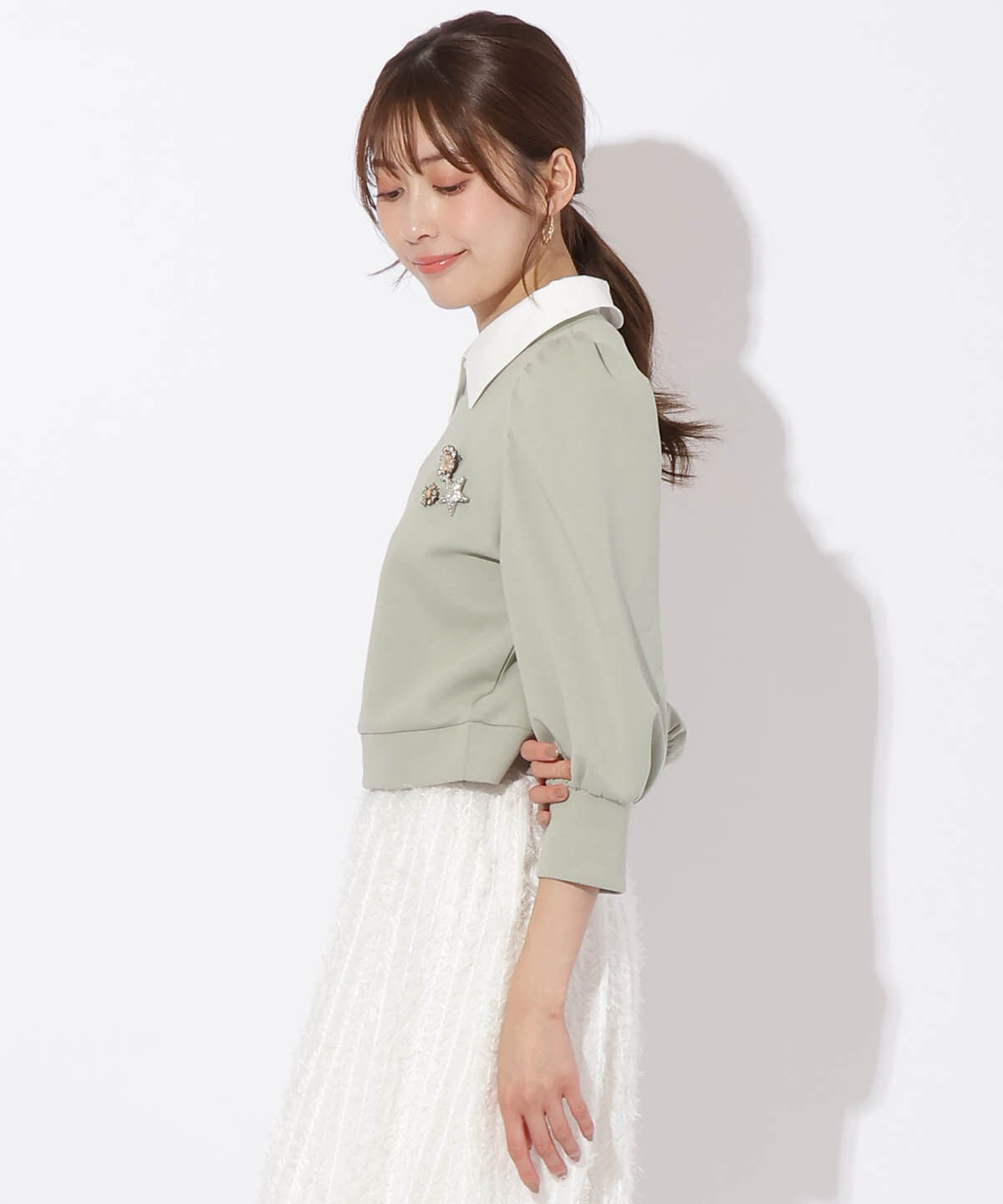 アンドクチュール「襟付きダンボールプルオーバー」|その他|